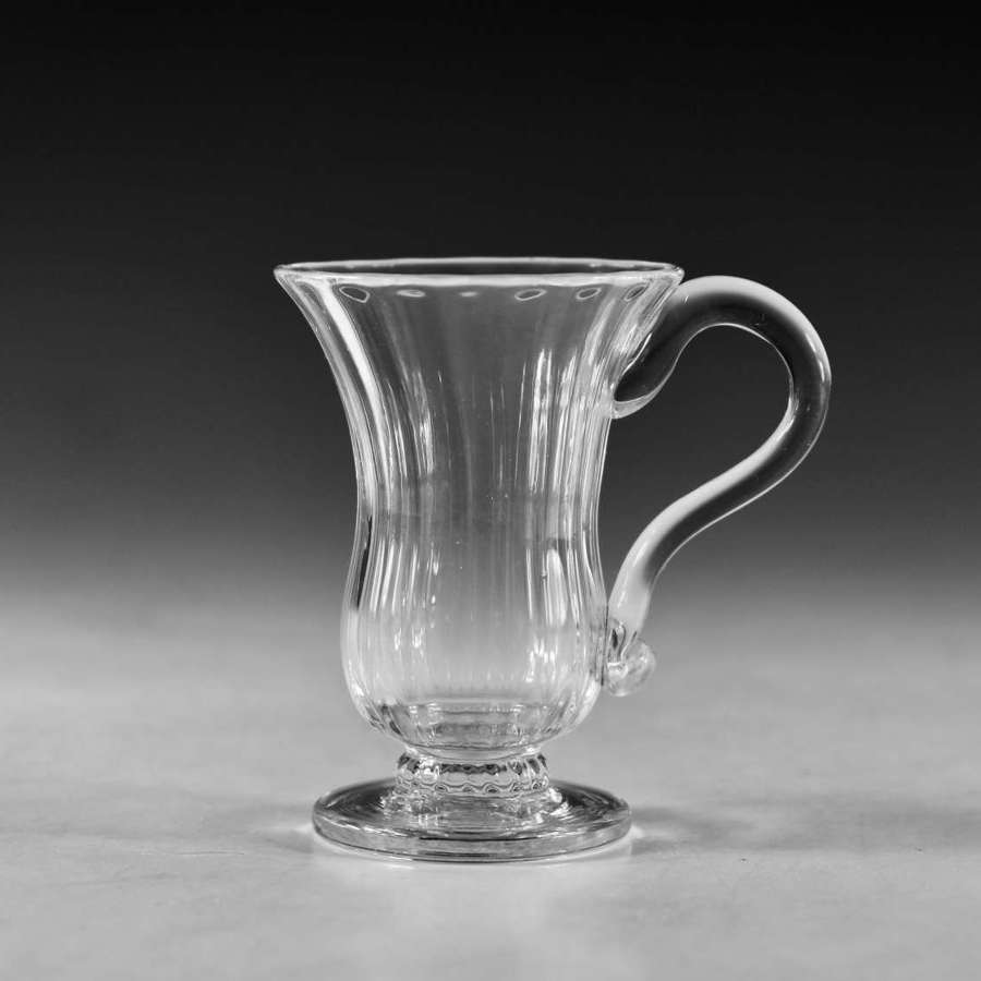 Antique glass - handled jelly glass English c1780