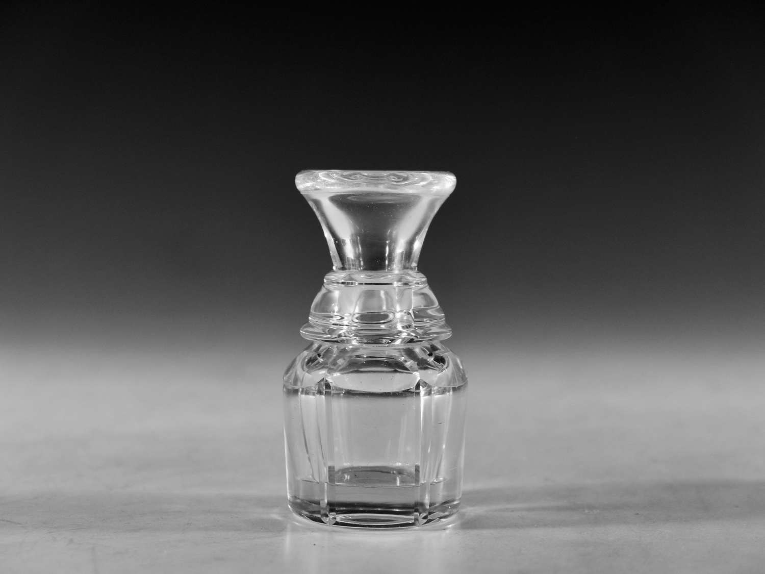 Antique glass measure English c1840