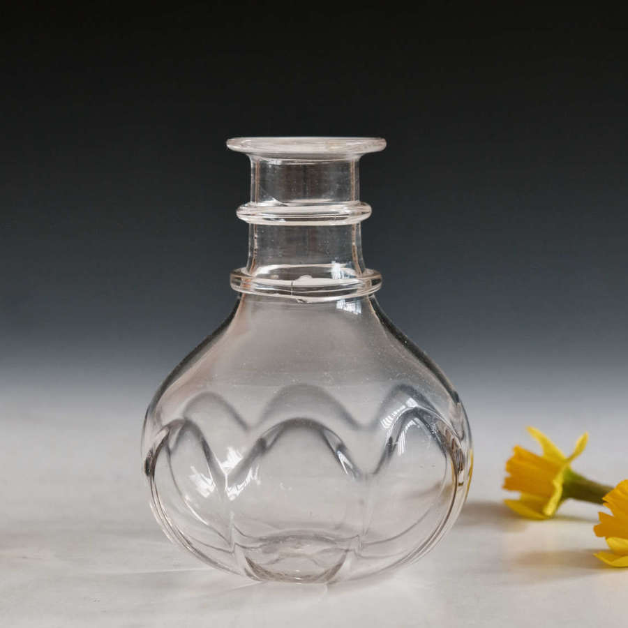 Antique glass carafe English c1850