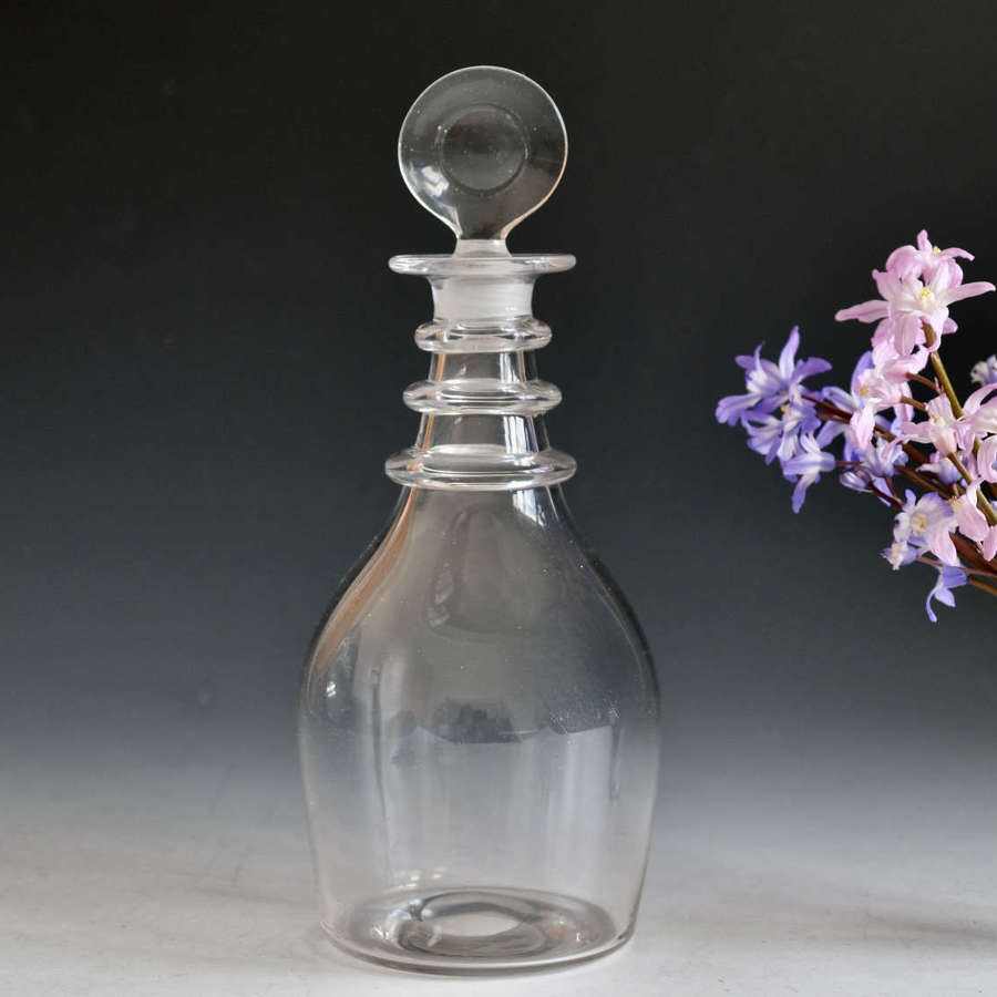 Antique glass decanter English c1820