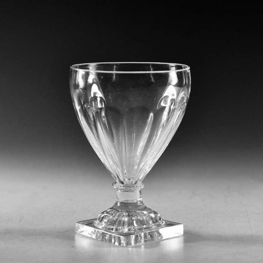 Antique glass rummer lemon squeezer foot English c1800
