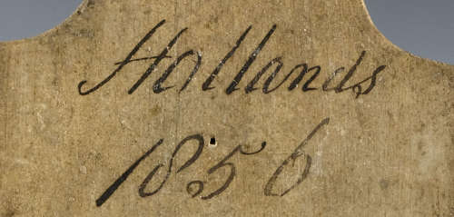 Bin label Hollands 1856