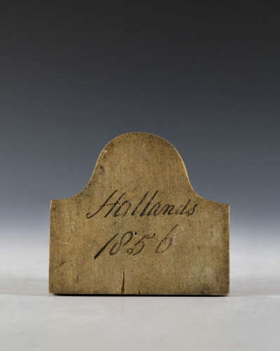 Bin label Hollands 1856