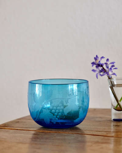 Antique glass finger bowl c1850