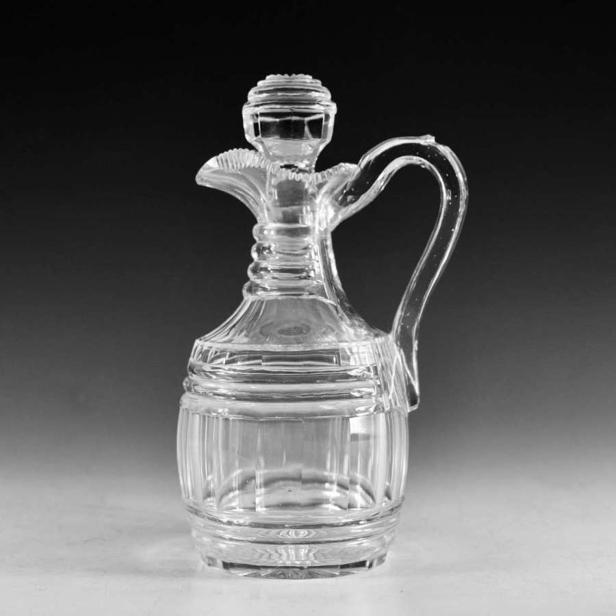 Antique glass claret jug English c1830