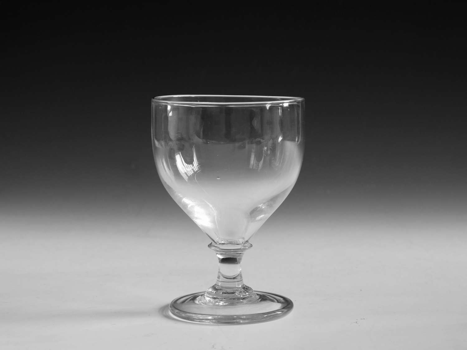 Antique glass rummer ovoid English c1800