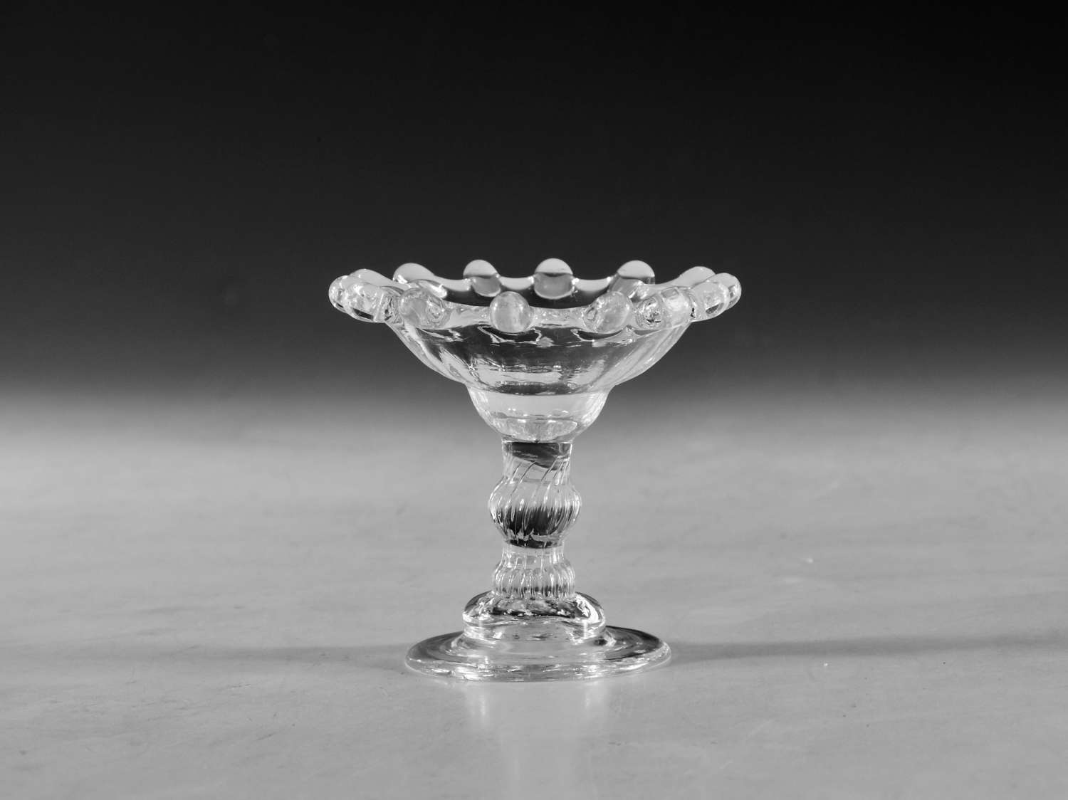 Antique glass sweetmeat glass English c1750