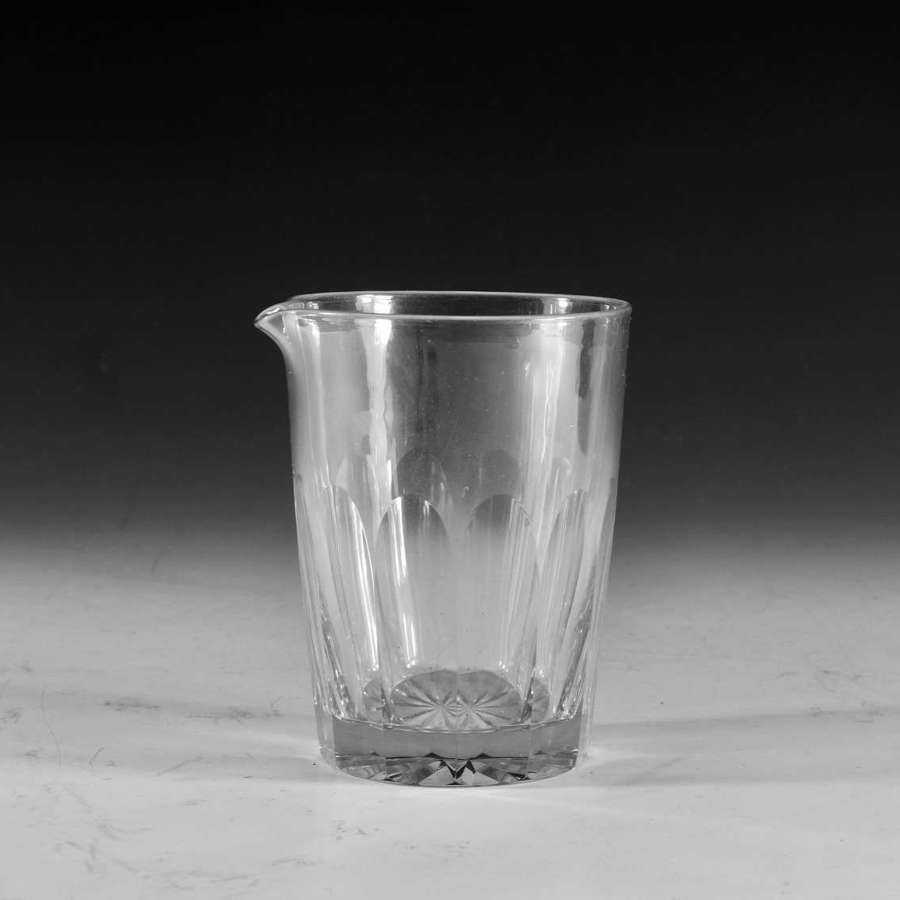 Antique glass mixing tumbler Irish c1830