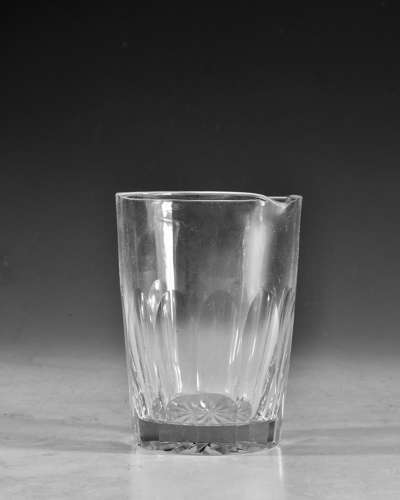 Antique glass mixing tumbler Irish c1830