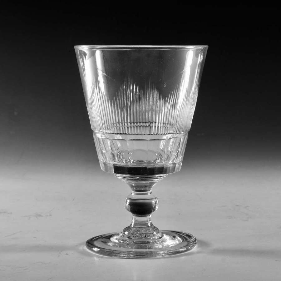 Antique glass rummer Englsih c1830