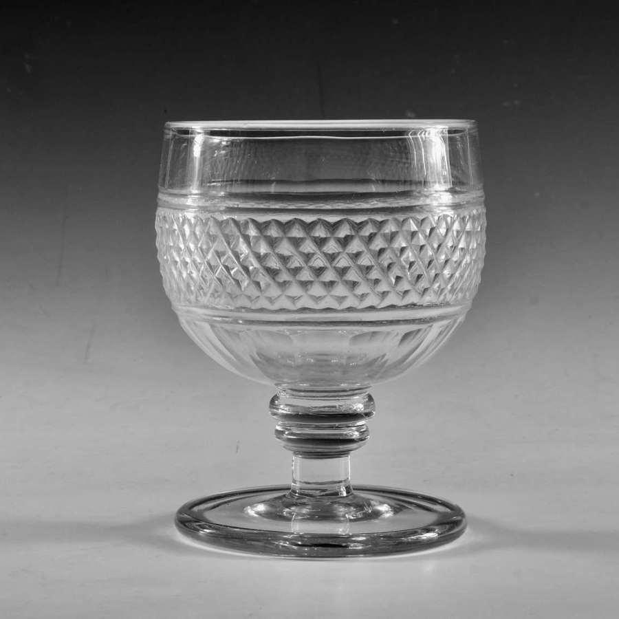 Antique glass rummer Irish c1830
