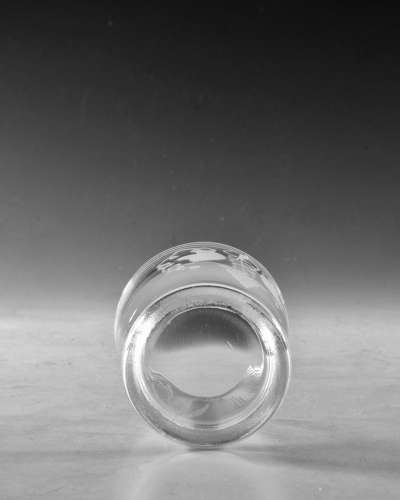 Antique glass engraved tumbler Englidh c1820