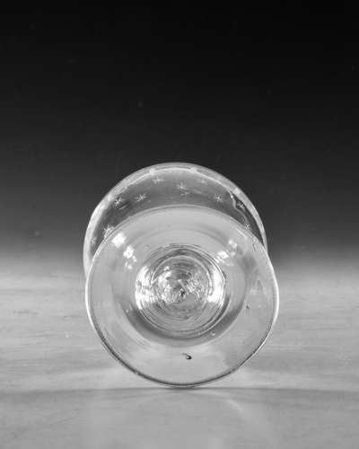 Antique glass ovoid rummer English c1790