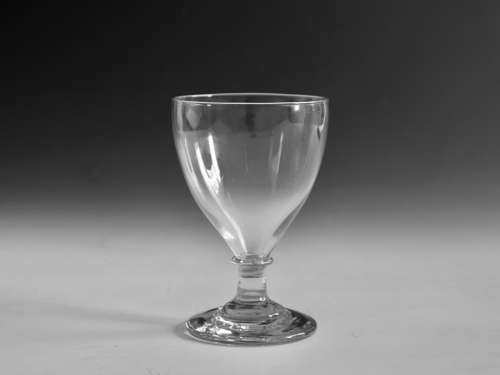 Antique glass ovoid rummer English c1790