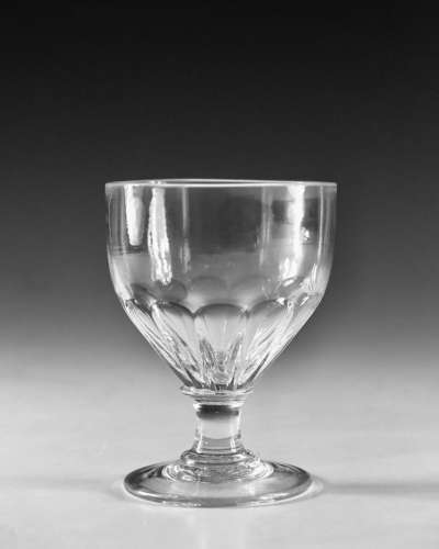 Antique glass rummer English c1810