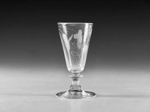Antique glass Ale glass English c1800