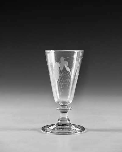 Antique glass Ale glass English c1800