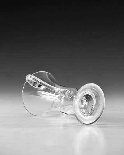Antique glass jelly glass double handle English c1750