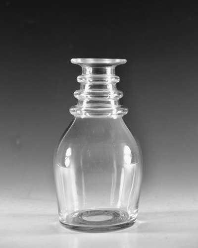 Carafe with three neck rings c1820