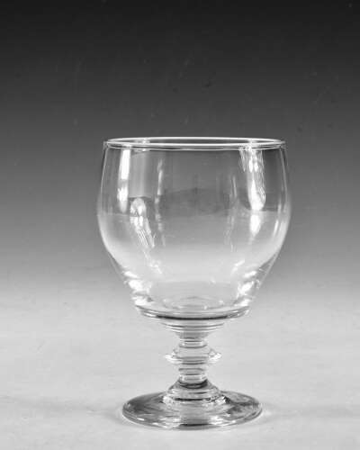 Antique glass - cup bowl rummer English c1830
