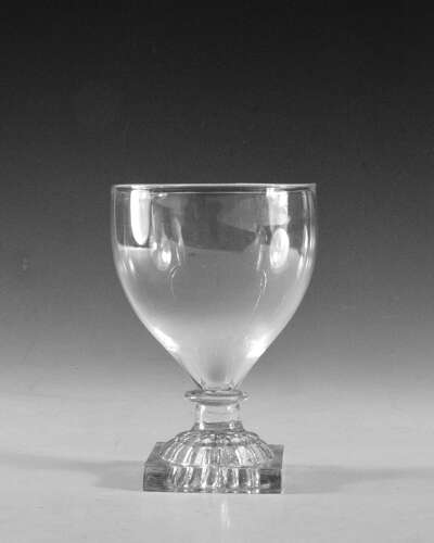 Antique glass - rummer lemon squeezer foot English c1800