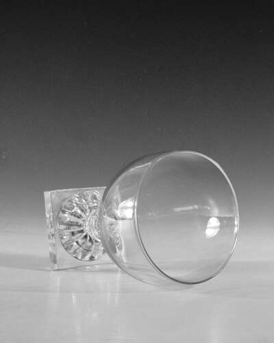 Antique glass - rummer lemon squeezer foot English c1800
