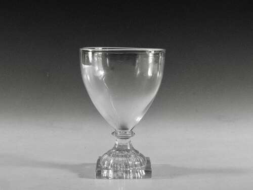 Antique glass - rummer lemon squeezer foot English c1800