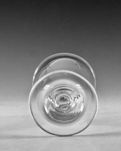 Antique glass - ovoid rummer English c1790