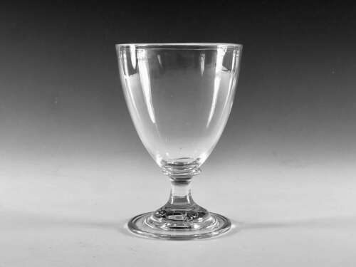 Antique glass - ovoid rummer English c1790