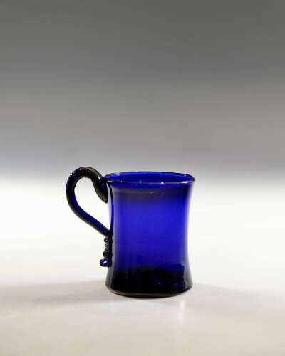 Georgian blue tankard small English c1800