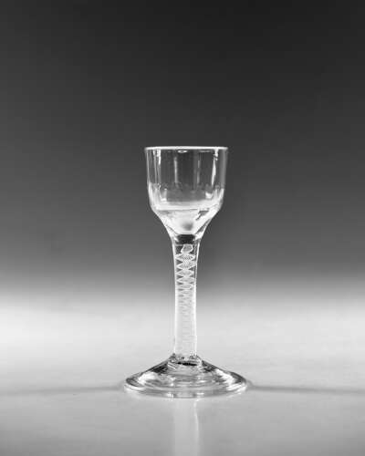 Georgian wine glass English c1765
