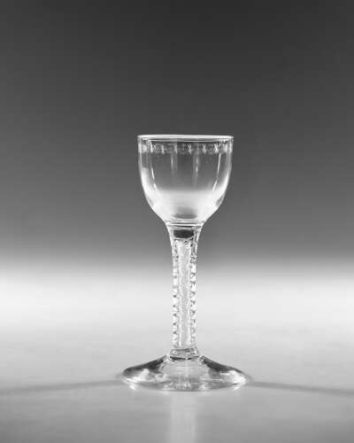 Georgian wine glass English c1755