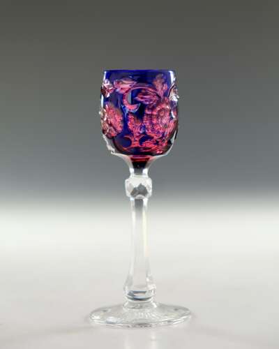 Stevens & Williams liqueur glass c1890