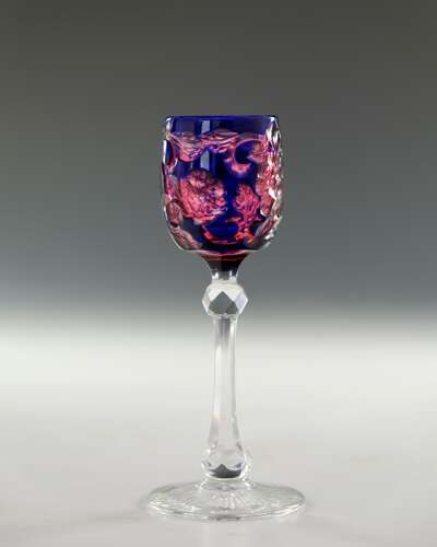 Stevens & Williams liqueur glass c1890