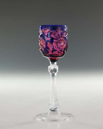 Stevens & Williams liqueur glass c1890