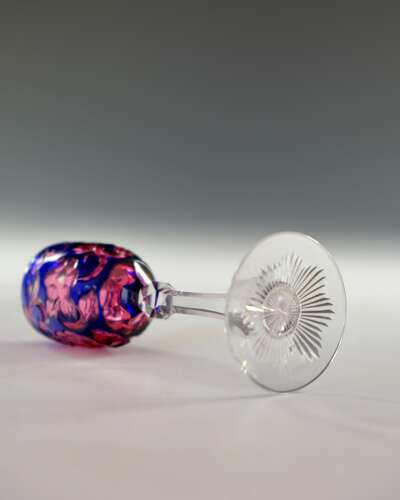 Stevens & Williams liqueur glass c1890