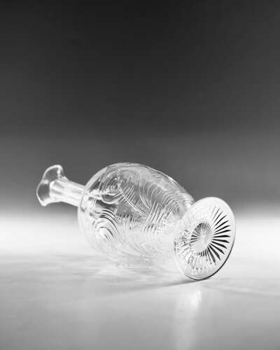 Antique intaglio decanters Stevens & Williams c1900