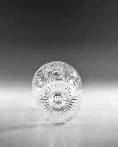 Antique intaglio decanters Stevens & Williams c1900
