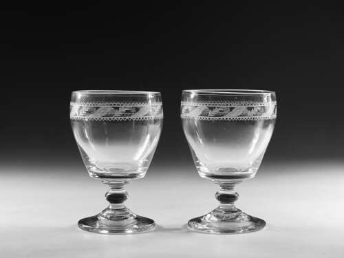 Georgian rummers pair Irish C1820