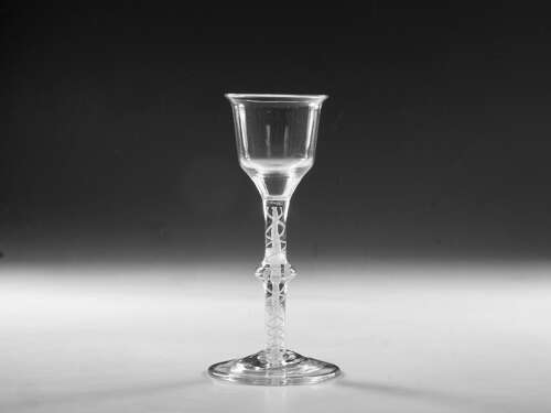 Georgian wine glass English c1765